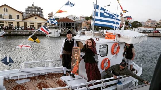 Στιγμιότυπο από την αναβίωση του εθίμου.